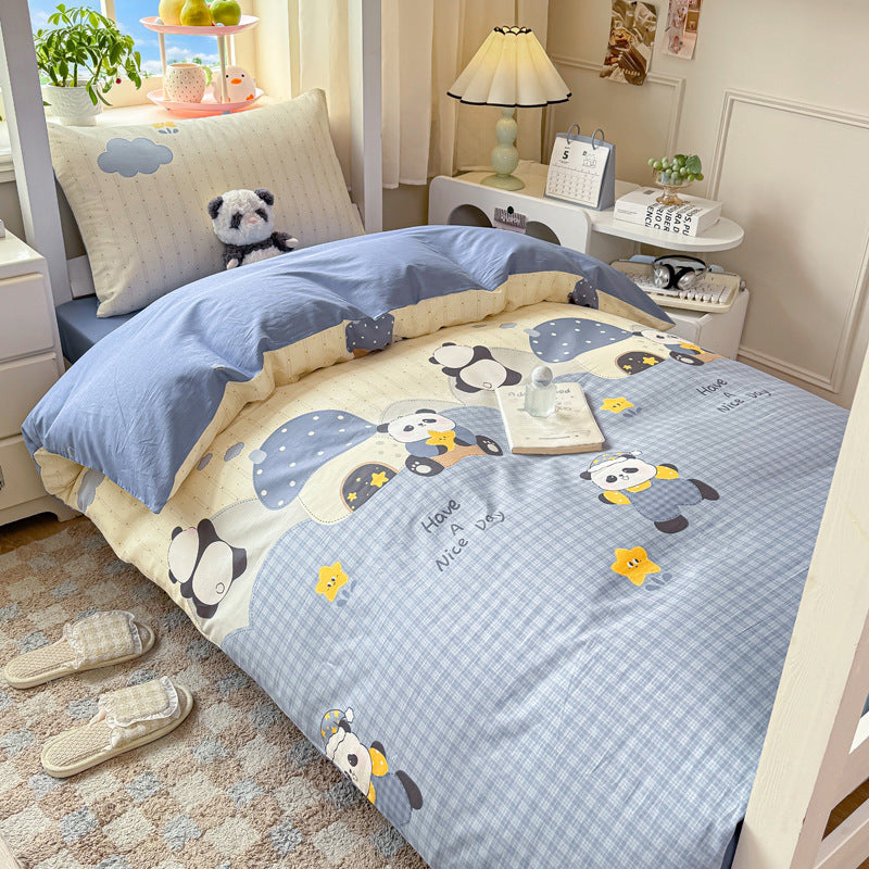 Playful Panda-Themed Bedding Set
