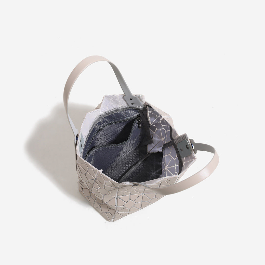 Geometric Patterned Reusable Tote Bag