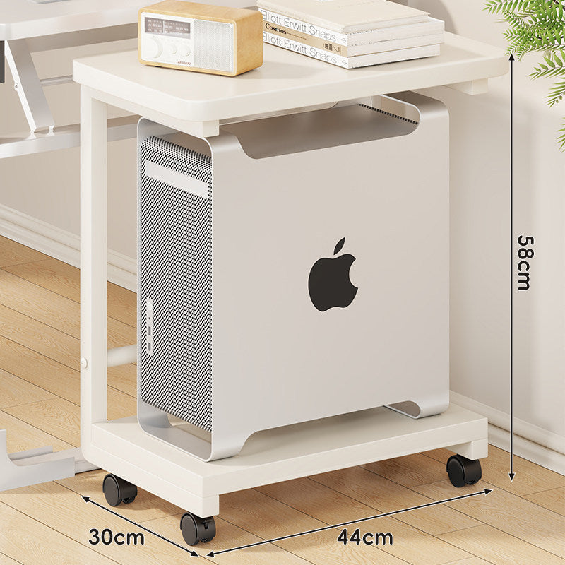 Mobile CPU Tower Stand with Locking Swivel Casters and Ventilated Platform