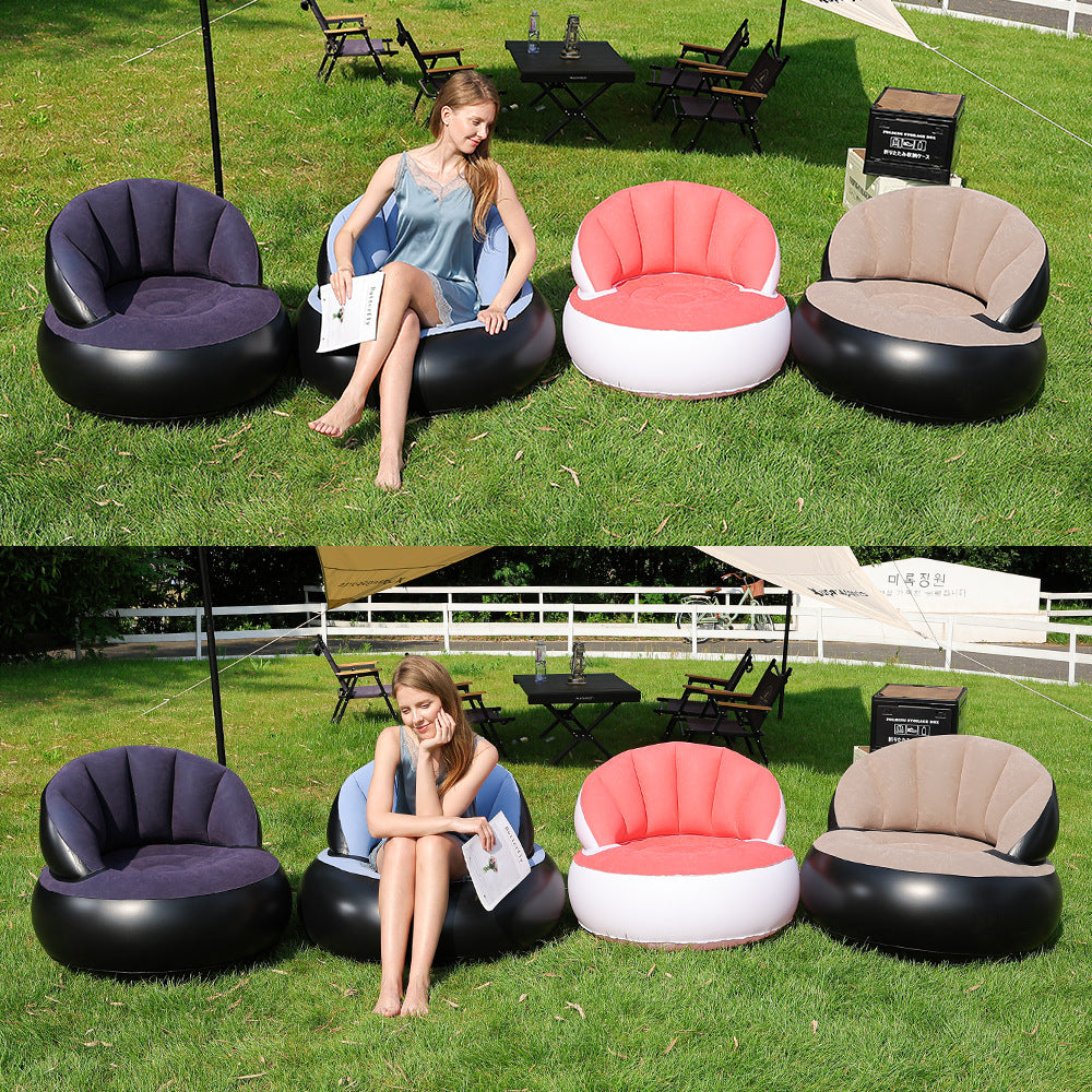 Women's Inflatable Comfort Armchair with Soft Surface Texture Stornfield