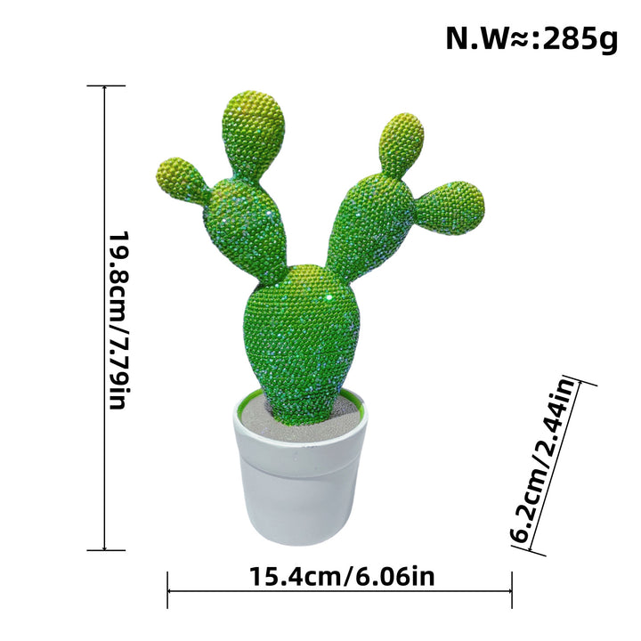 Glittering Cactus Decorative Figure Stornfield