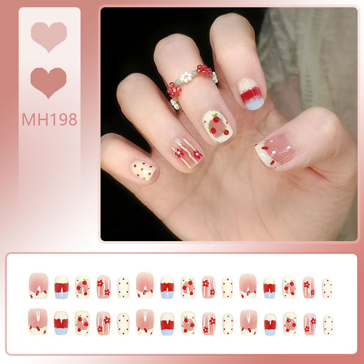 Gradient Glitter Press-On Nails