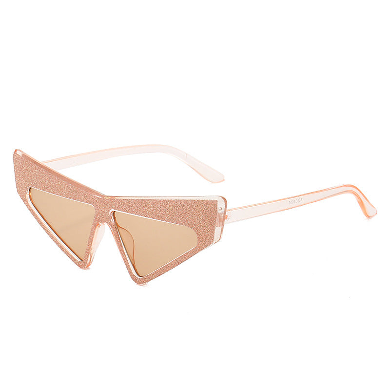 Women's futuristic sunglasses with glittering frame Stornfield