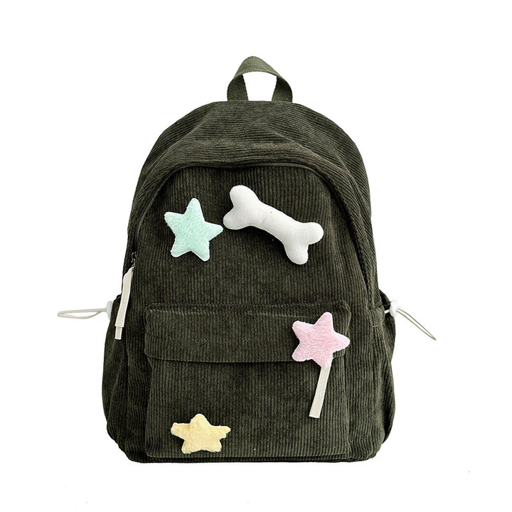 Cute Corduroy School Backpack Stornfield