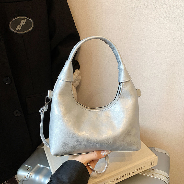 Minimalist Faux Leather Crossbody Bag