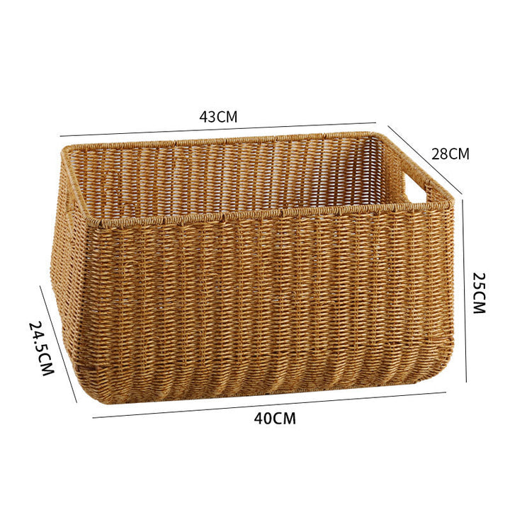 Large Handwoven Storage Basket with Ergonomic Handles Stornfield