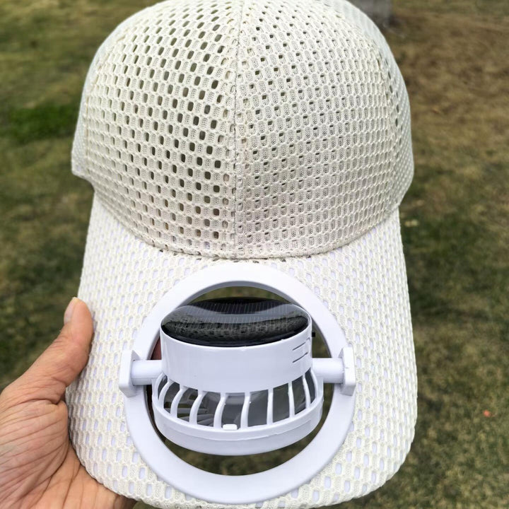 Breathable sports cap with removable USB fan Stornfield