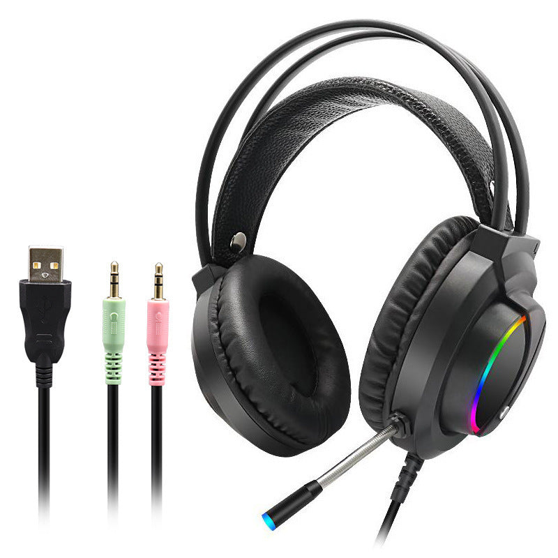Men's Gaming Headset with RGB Lighting and Noise-Canceling Microphone Stornfield