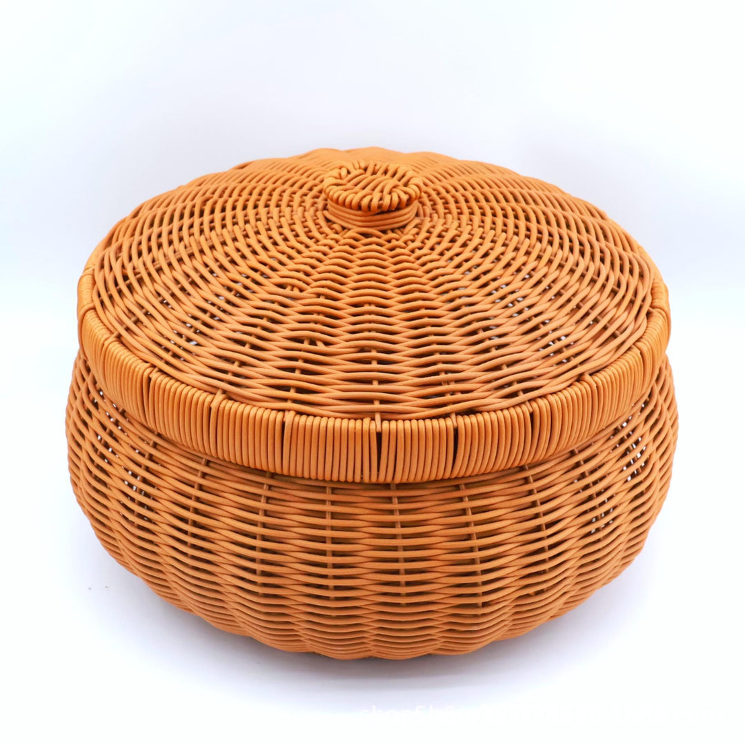 Women’s Braided Basket with Removable Lid Stornfield