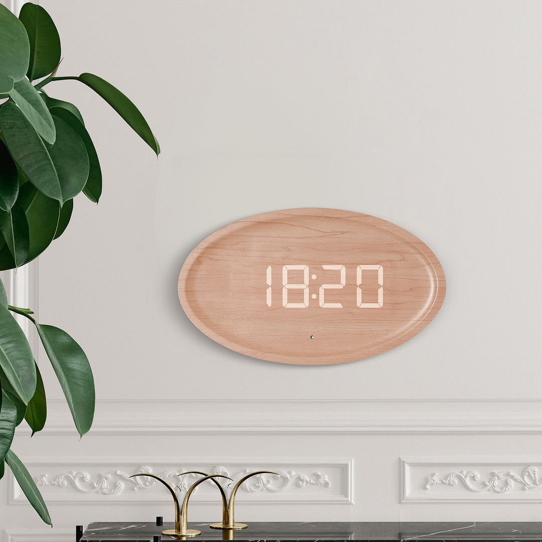 Digital Wall Clock in modern minimalist design Stornfield