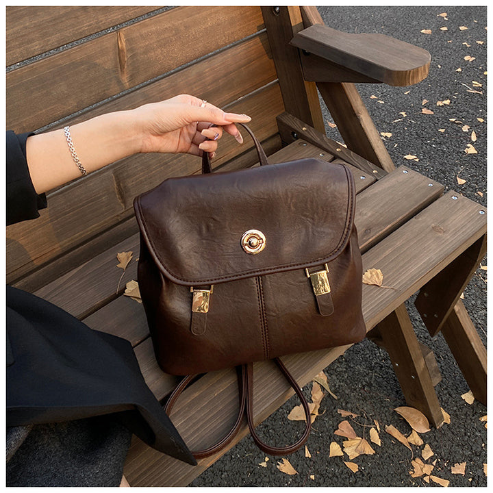 Vintage-Inspired Leather Backpack Stornfield