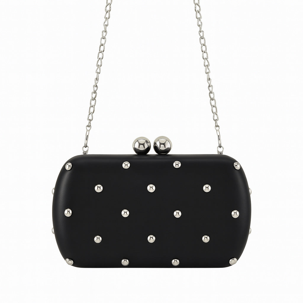 Decorative Studded Evening Clutch