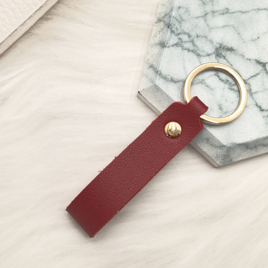 Unisex keychain with elegant artificial leather design Kalsten