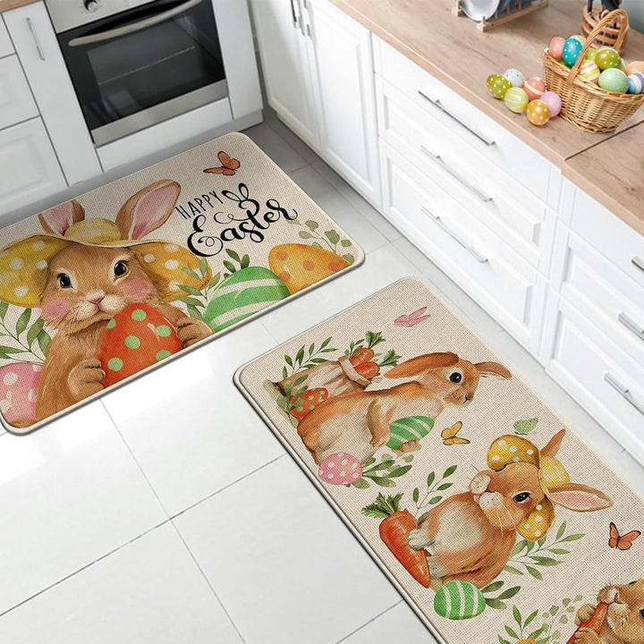 Children's Easter-Themed Kitchen Floor Mat Stornfield