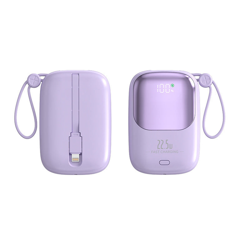 Portable Power Bank with Digital Charging Display and Integrated Charging Cable Stornfield