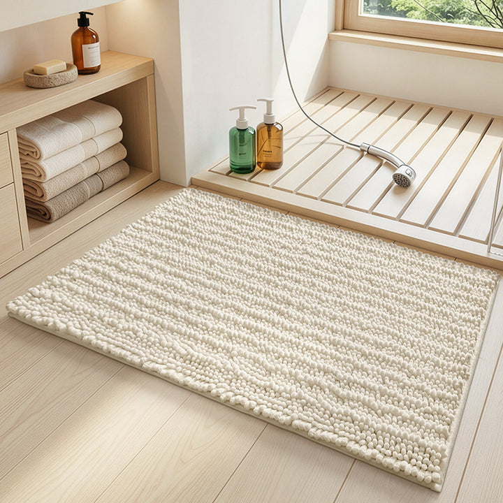 Plush Textured Bath Mat