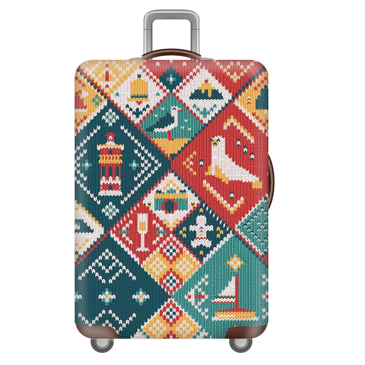 Unisex nan robust Hart shell trolley with lion portrait motif print, shock-resistant ABS polycarbonate shell, multi-wheeled chassis and TSA security lock Stornfield