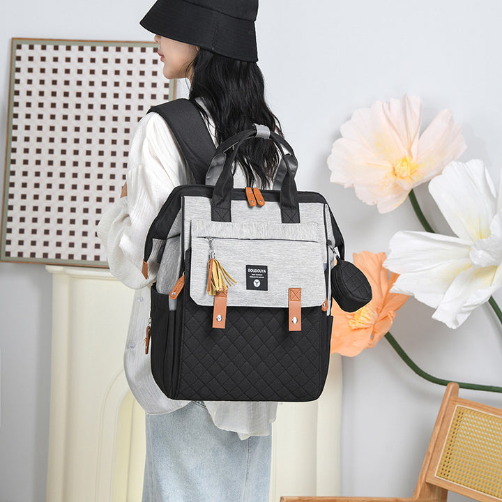 Multifunctional Quilted Diaper Backpack Stornfield