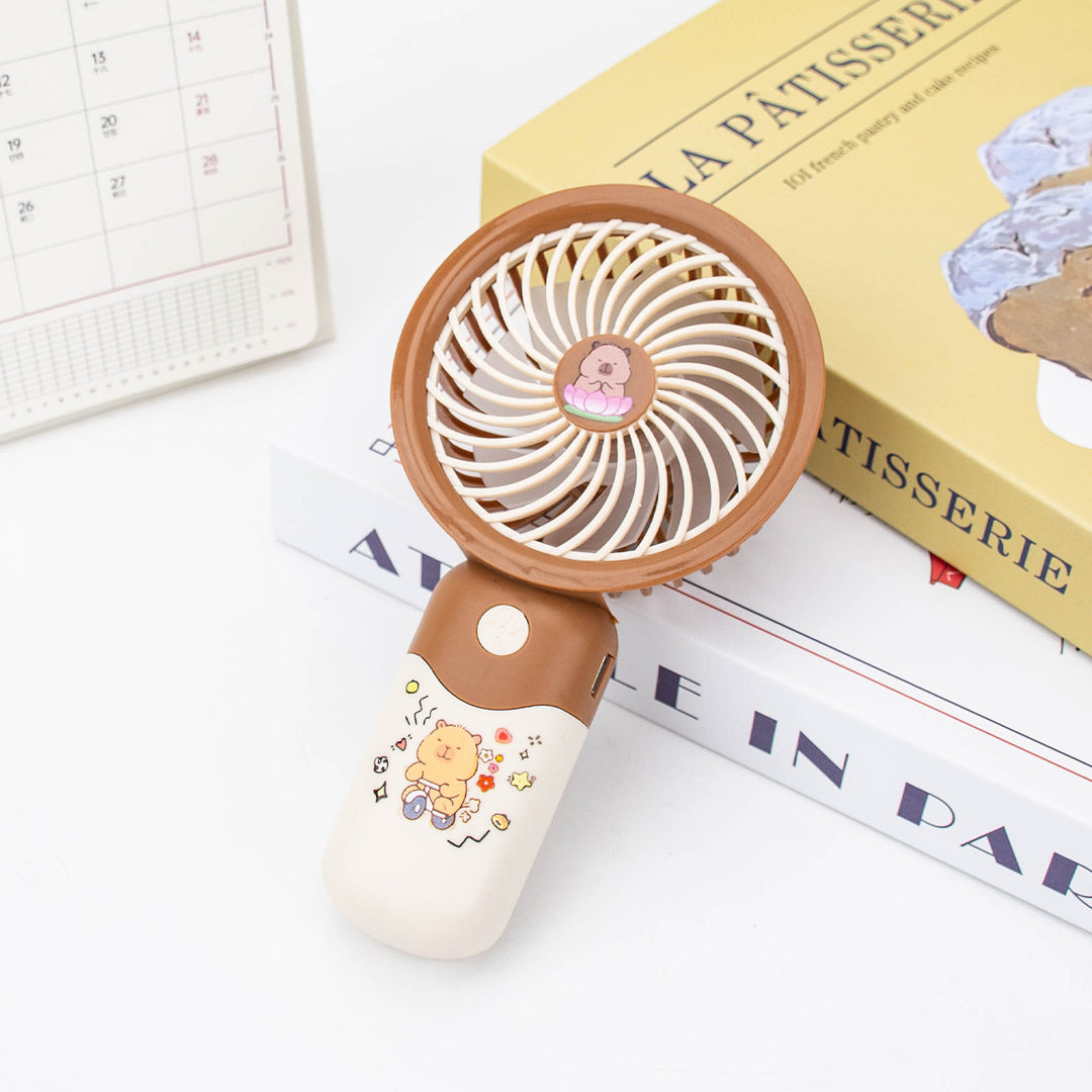 Women's portable hand fan with cute animal design Stornfield