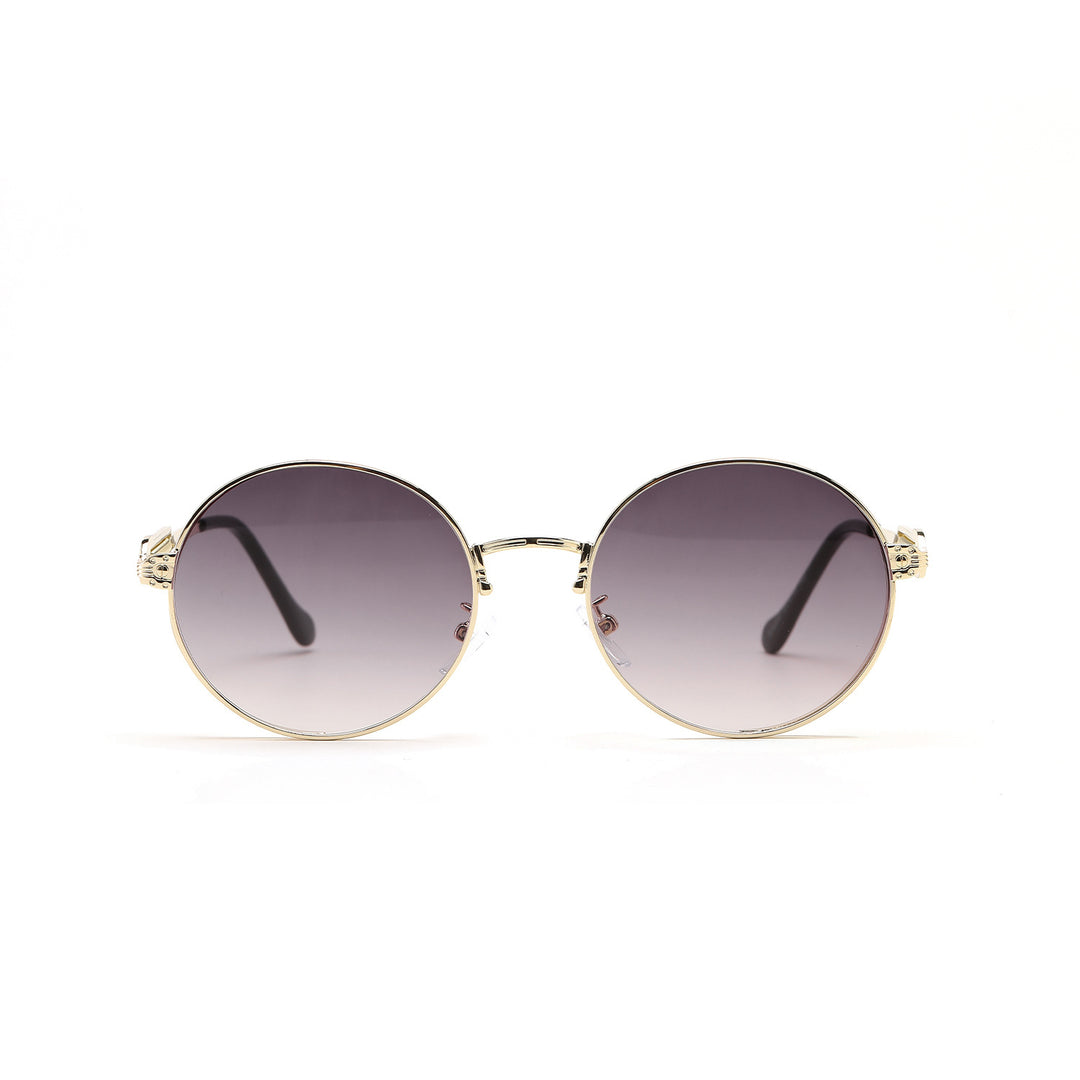 Women's round vintage sunglasses with exclusive metal frame Stornfield