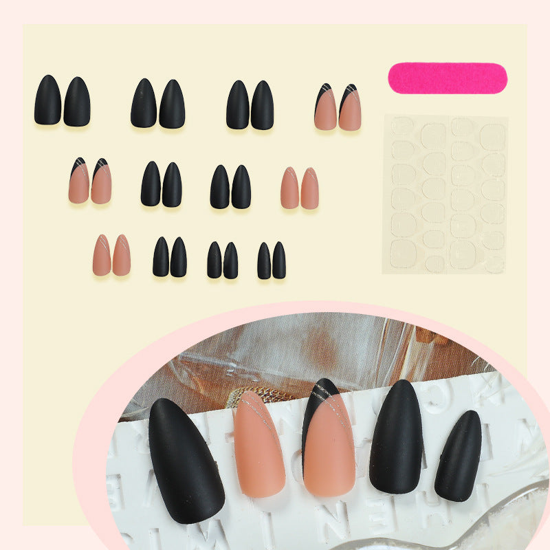 Acrylic nail set with elegant shapes and surfaces Stornfield