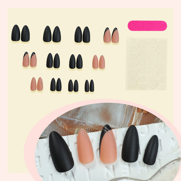 Acrylic nail set with elegant shapes and surfaces Stornfield