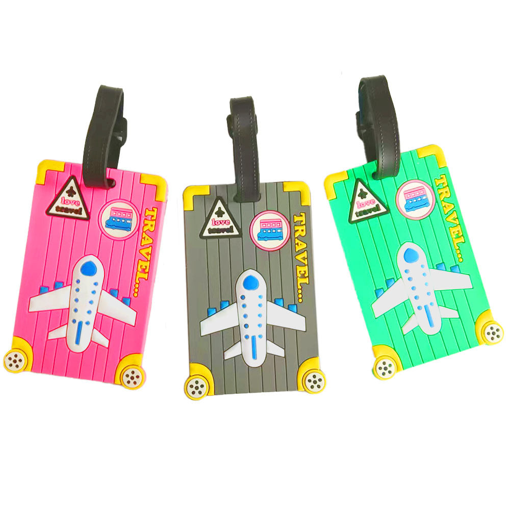 Unisex luggage tag in creative airplane design Bowlift