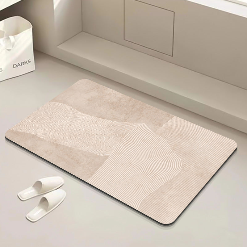 Modern Geometric Bath Mat Stornfield