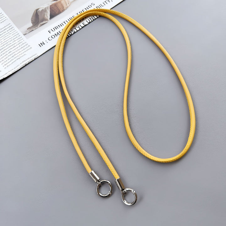 Premium Double-Ring Leather Lanyard Stornfield