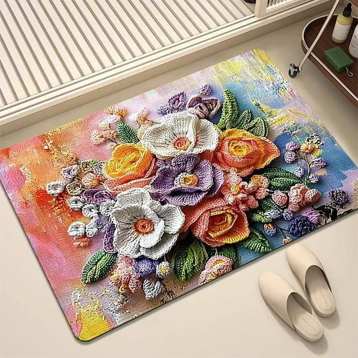 Luxurious Embroidered Floral Area Rug Stornfield