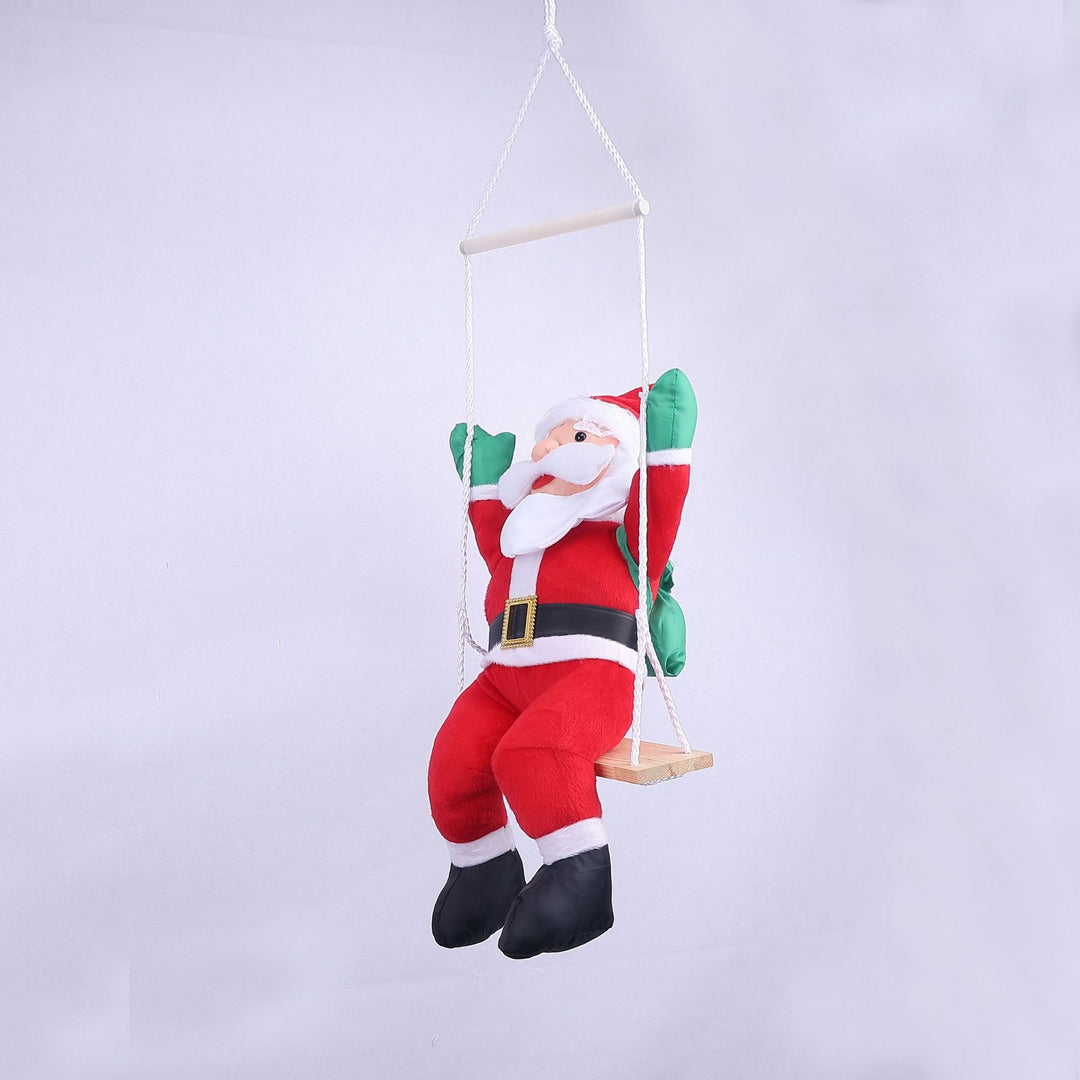 Decorative Swinging Santa Claus Figure
