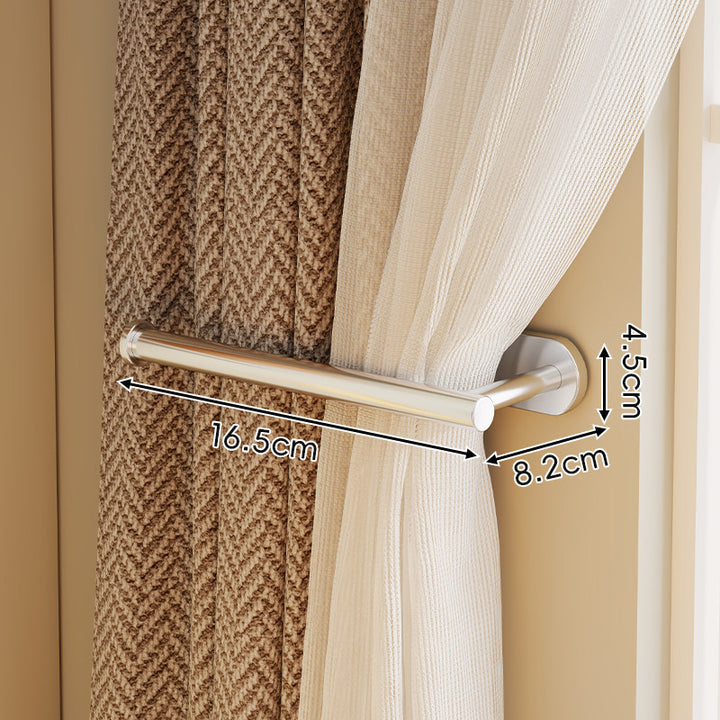 Minimalist Wall-Mounted Curtain Holdback Rod