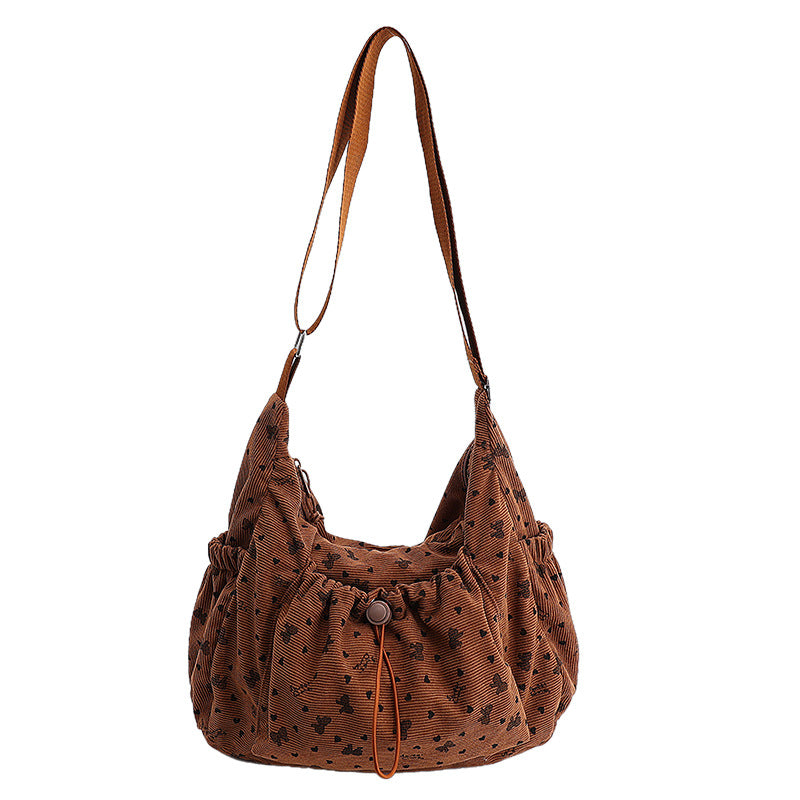 Casual Textured Shoulder Bag