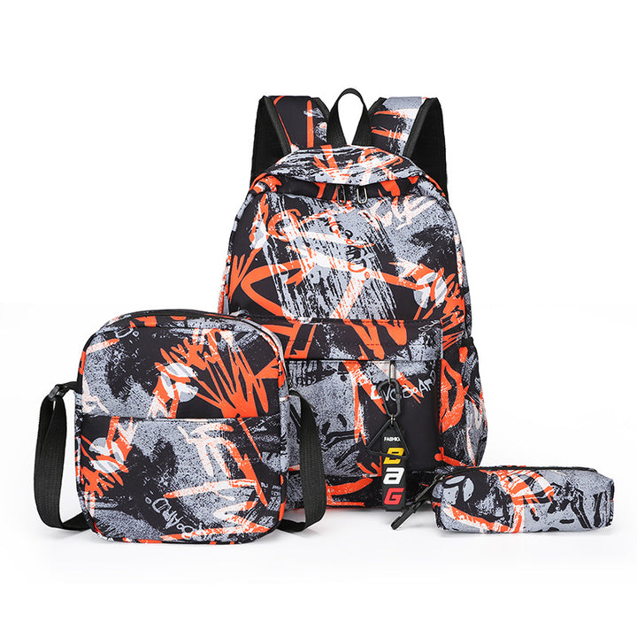 Backpack set with practical shoulder bag and pencil case Stornfield