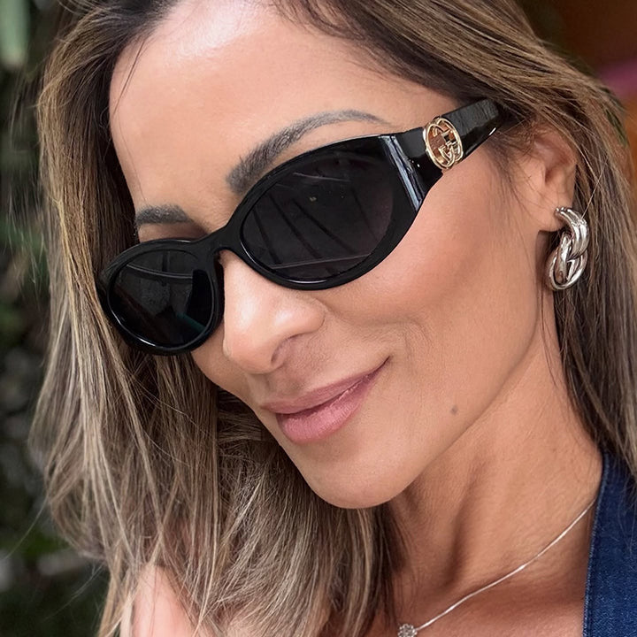 Women's fashionable cat-eye sunglasses with protective UV filter and luxurious accents Stornfield