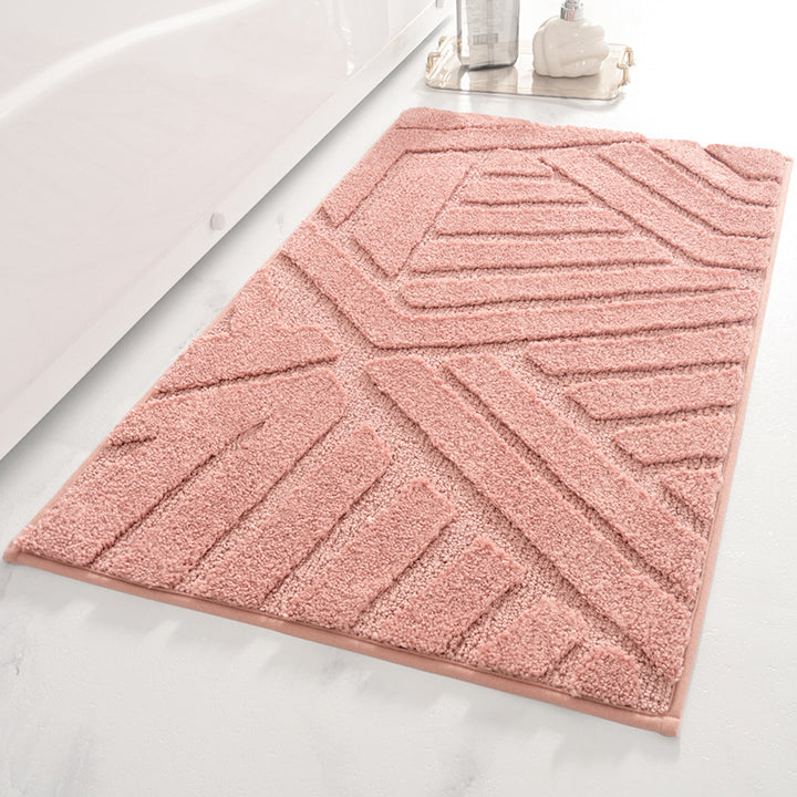 Modern Geometric Bath Mat Stornfield
