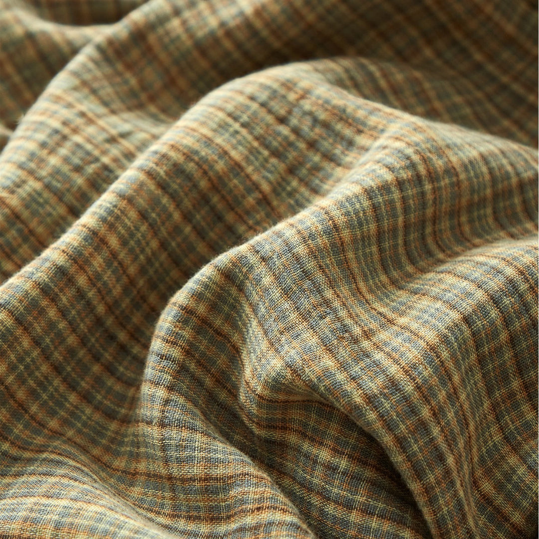 Stonewashed Linen-Blend Duvet Cover Set with Deep-Pocket Skirt & Envelope Shams