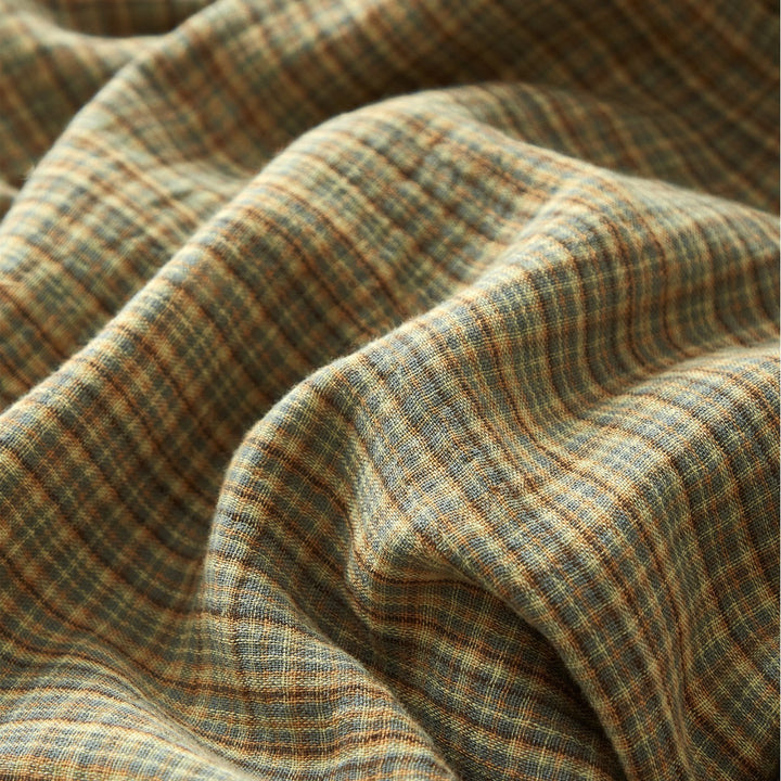 Stonewashed Linen-Blend Duvet Cover Set with Deep-Pocket Skirt & Envelope Shams