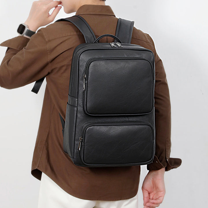 Business Rucksack with High-Quality Artificial Leather and Ergonomic Shoulder Straps Stornfield