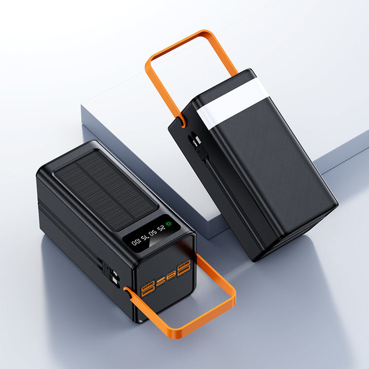 Portable solar power bank with LCD display and fast charging function Stornfield