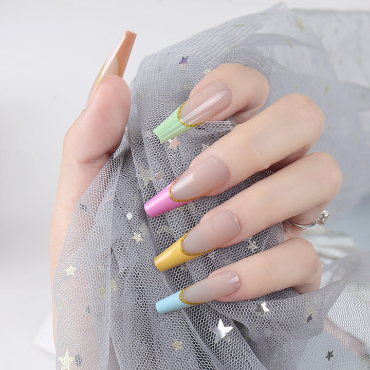 Long Artistic Press-On Nails Stornfield