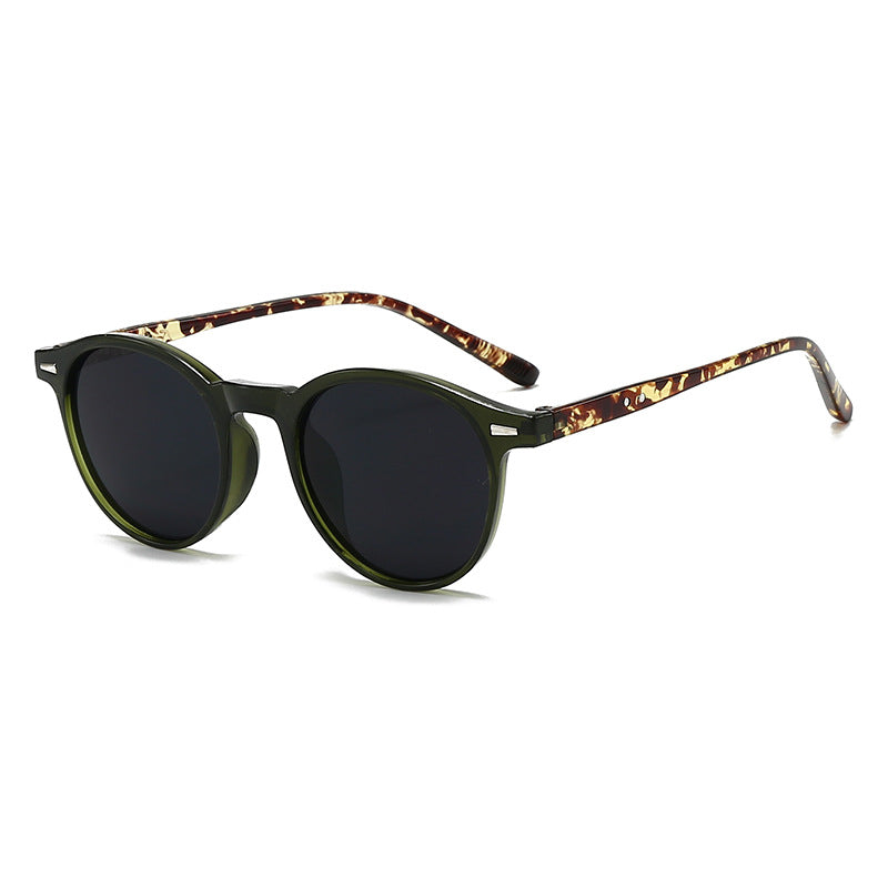 Retro Round Frame Sunglasses
