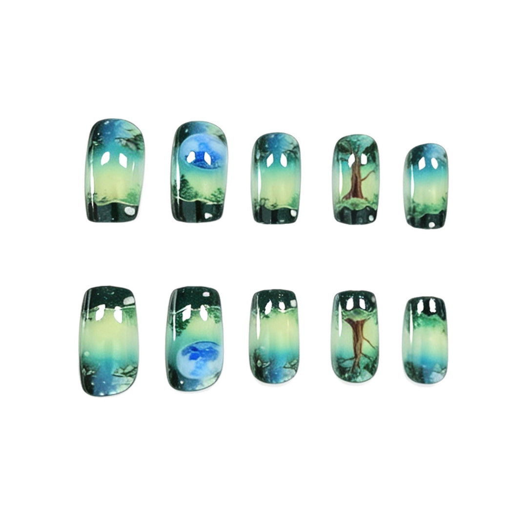 Artistic Nature-Inspired Nail Art Enhancements Stornfield