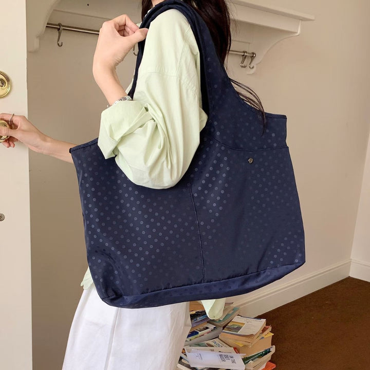 Spacious Polka Dot Shoulder Bag