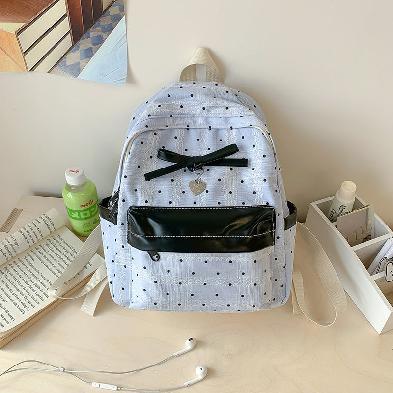 Polka Dot Patterned Mini Backpack Stornfield