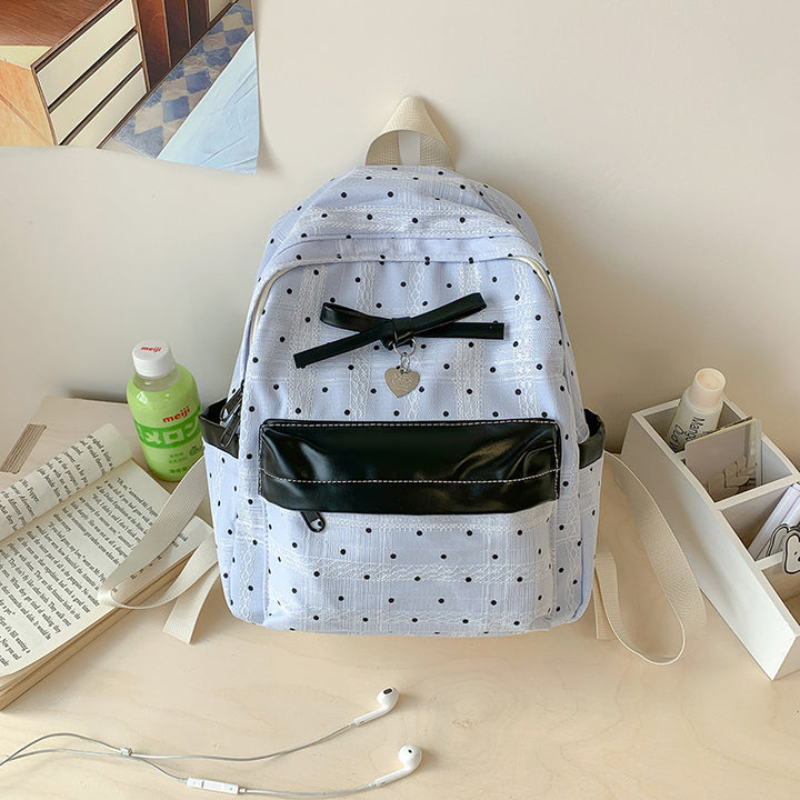 Polka Dot Patterned Mini Backpack Stornfield