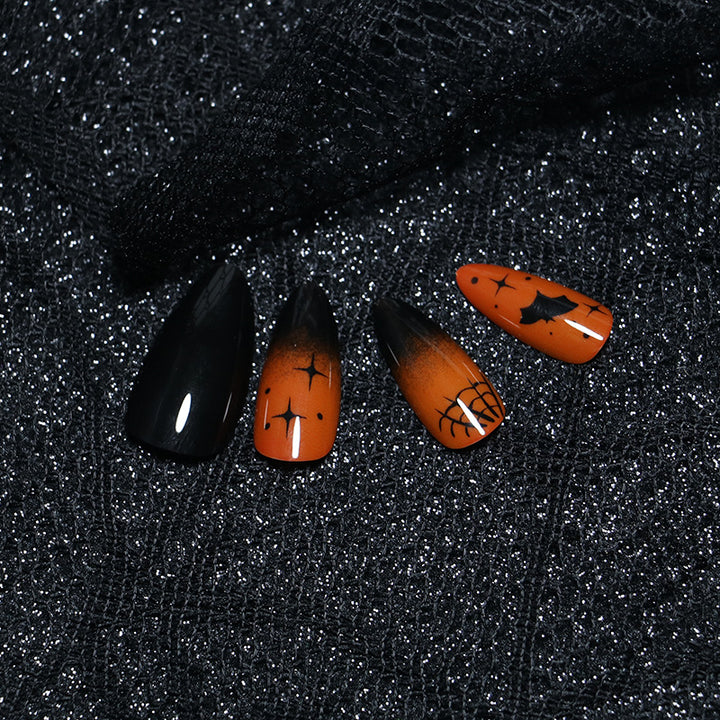 Halloween-Themed Press-On Nail Art Set Stornfield