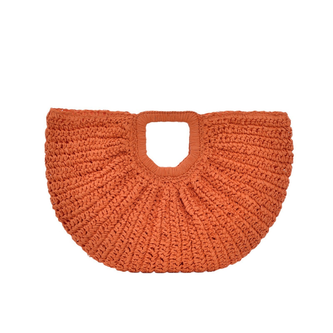 Handcrafted Ribbed Structure Beach Bag Stornfield