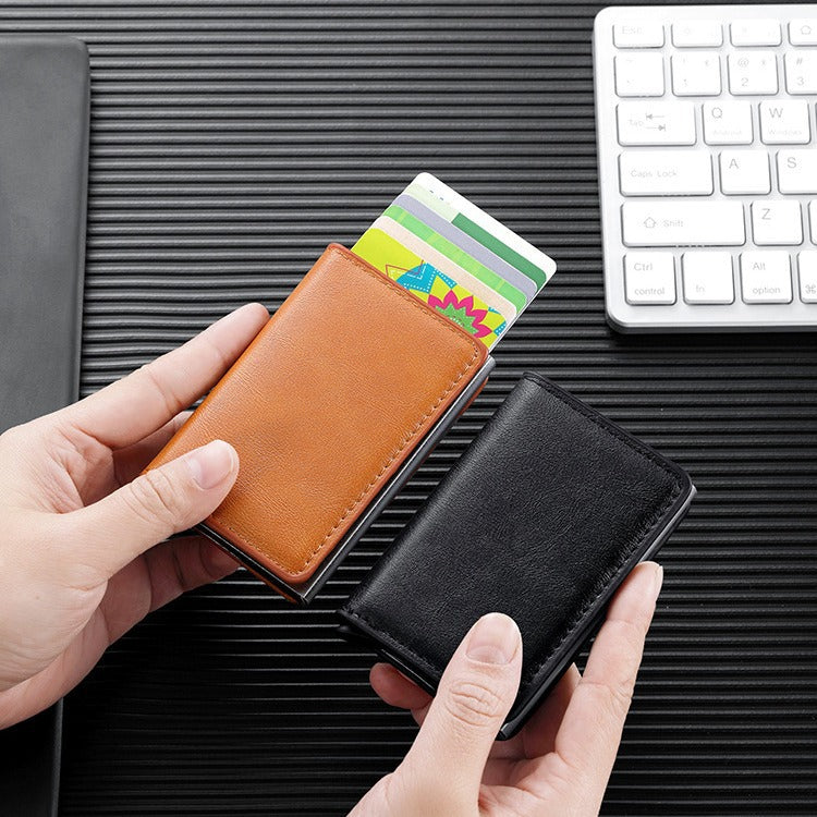 Premium Leather Business Card Holder Stornfield