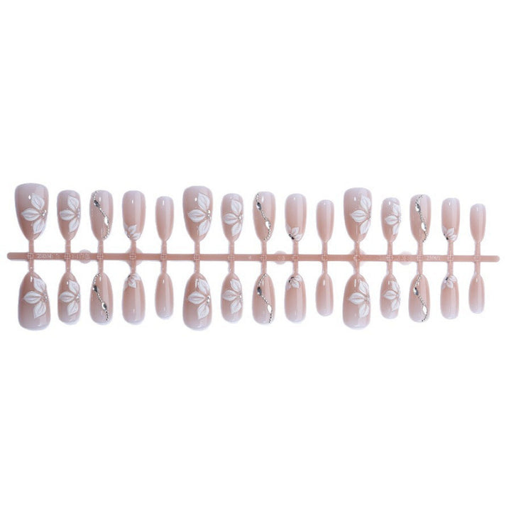 Elegant Floral Design Press-On Nail Set Stornfield